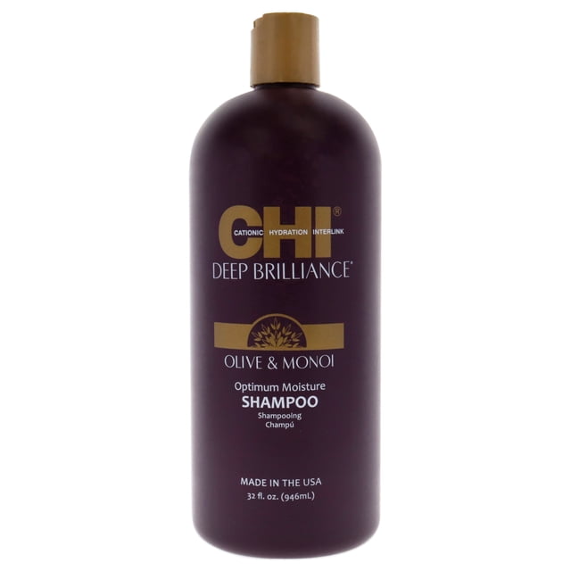 Champú hidratante óptimo Deep Brilliance de CHI para unisex - Champú de 32 oz CHI CHI Deep Brilliance Optimum Moisture Shampoo Champú Unisex 32oz