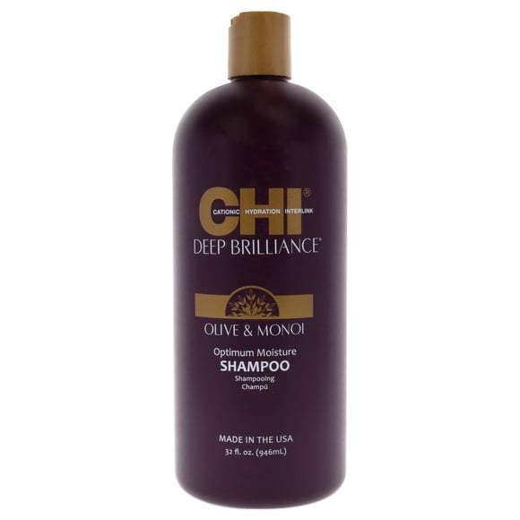 Champú hidratante óptimo Deep Brilliance de CHI para unisex - Champú de 32 oz CHI CHI Deep Brilliance Optimum Moisture Shampoo Champú Unisex 32oz