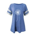 thumbnail image 1 of Chemises pour Femmes T-shirt Fantaisie Drôle à Manches Courtes T-shirt à Col Rond, 1 of 4