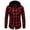 Red, variant on cllios Mens Flannel Shirts Casual Plaid Hoodies Fall Button Down Shirt Jacket Classic Fit Long Sleeve Lightweight Jacket