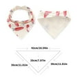 thumbnail image 3 of Cotton Bib 2-layer Three-cornered Baby Feeding Bib Soft & Comfortable Saliva Towel Newborns Burping Cloth Unisex, 3 of 5