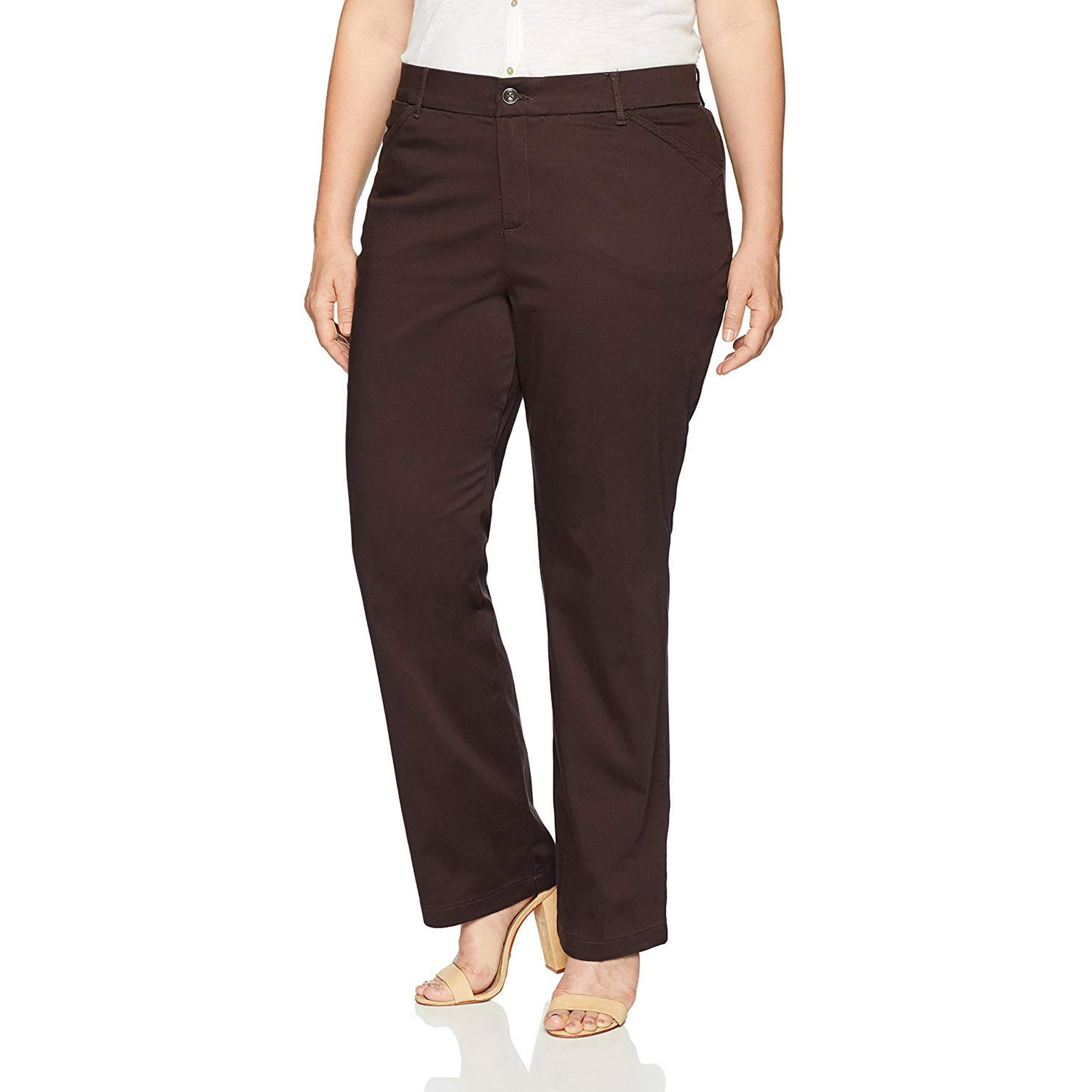 Lee Women's Plus Size Flex Motion Regular Fit Straight Leg Pant, Roasted  Chestnut, 16W Medium | Walmart Canada