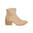 thumbnail image 2 of New Women M&L 16006-2 Faux Suede Pointy Toe Chunky Heel Bootie, 2 of 6