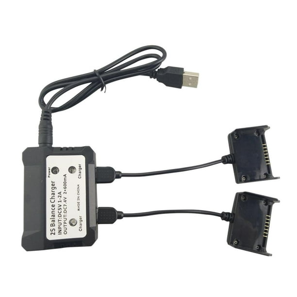 Adaptador de Carga + Cable de Alimentación USB + 2x Cables de Carga para Bugs , Holy Hugo Cargador de drones