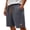 (Casual 126)Dark Gray, variant on Oversize Shorts for Men Fashion Breeches Sports Elastic Waist Drawstring Pocket Summer Solid Color Casual Short Pants Plus Size