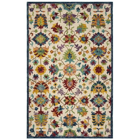 Safavieh Handmade Aspen Agatha Boho Tribal Wool Rug 6' x 9' 6' x 9' Indoor, Handmade Living Room, Bedroom, Dining Room Rectangle