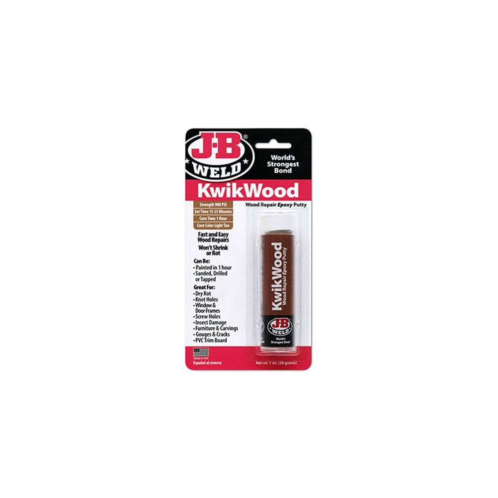 J-B Weld 8257 KwikWood Wood Repair Epoxy Putty - 1 oz