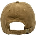 thumbnail image 3 of Classic 6-Panel Corduroy Cotton Baseball Unisex Cap With Adjustable Brass Buckle (Tan), 3 of 4
