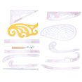 thumbnail image 1 of Sleeve Cage Courbe Règle, 12pcs Règles avec Rouleau Multifonctionnel Modèle Règle Vêtements de Mesure Ensemble Fonctionnalité Polyvalente, 1 of 5