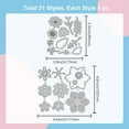 thumbnail image 6 of Carbon Steel Cutting Dies Stencils for DIY Scrapbooking Photo Album Decorative Embossing Paper Card Flower 85~102x77~117x0.8mm 2pcs/set, 6 of 7
