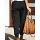 thumbnail image 5 of Pantalones De Carga Para Mujer Pantalones De Senderismo Para Mujer Pantalones Con Cordón Para Mujer Pantalones De Pierna Cónica Para Mujer Pantalones Cargo Para Mujer De Tiro ANGGREK  Otros, 5 of 6
