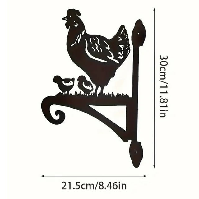 JJKBVCLO Planter Hangers Wall Mounted Hanger For Outdoor Use Chicken Design Versatile For Flower Pots Wall Mounted Flower Wall Decoration Hanging Flower Rack