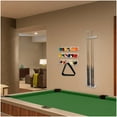 thumbnail image 4 of Stylish Rack for Pool Cues Wall Mounted Transparent Acrylic Cue Stick Holder, 4 of 11