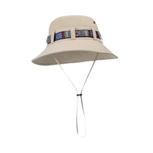 Sombrero tipo pescador cómodo y transpirable para hombres y mujeres, ideal para acampar y viajar. Caqui