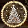 thumbnail image 1 of Luces navideñas para ventana, luces 3D colgantes novedosas para interiores, luces decorativas con pilas, cadena de luces decorativas con ventosa para dormitorio, patio, blanco cálido, 1 of 4