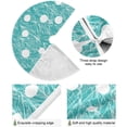 thumbnail image 2 of FMSHPON Light Blue Xmas Christmas Tree Skirt Stand Mat for Holiday Party Decoration Indoor Outdoor 48 inches, 2 of 6