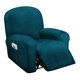 thumbnail image 1 of Funda de sillón reclinable ULTICOR para 1 asiento, terciopelo elástico, color verde azulado oscuro, 1 of 7