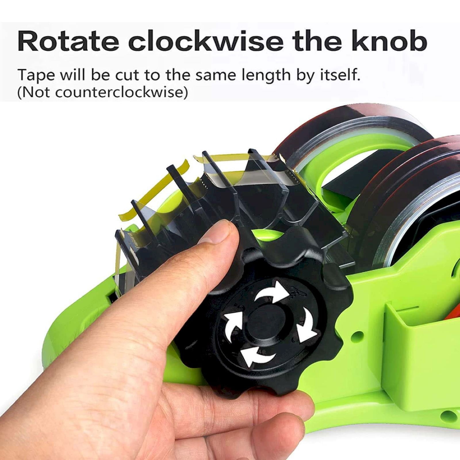 Goowood Heat Tape Dispenser for Sublimation Semi-Automatic Multiple Roll Cutter for Heat Transfer Masking Tape with 1 and 3 Inch Roller Core
