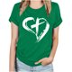 thumbnail image 1 of Blusas de Manga Corta para las Mujeres Imprimir Cuello Redondo Camiseta, Blusa Clásica Vintage para la Primavera Y el Verano, 1 of 4
