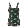 thumbnail image 4 of DYMADE Women's Funny Christmas Snowflake Elk Printed Basic Sleeveless Tank Top, 4 of 5