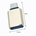 thumbnail image 5 of SPRING PARK Type-C Adapter Type-C Male to USB 3.0 Female Metal OTG Mini Cable Converter for Mobile Phones, 5 of 7