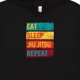 thumbnail image 3 of Inktastic Eat Sleep Jiu Jitsu Repeat Youth Hoodie Sweatshirt, 3 of 4