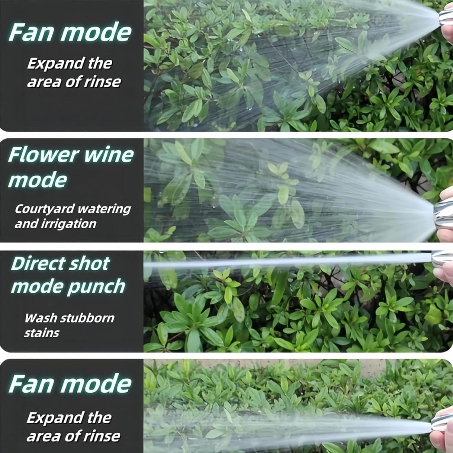 Pressure Washer, Cordless Pressure Washer with Spray Nozzle, 360° Rotating for Three Spray Modes,Fits Almost Any Garden Hose