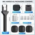 thumbnail image 4 of Manija de micrófono portátil GAHOGA para DJI Rode Wireless GO con 3 filtros antipop, 4 of 7