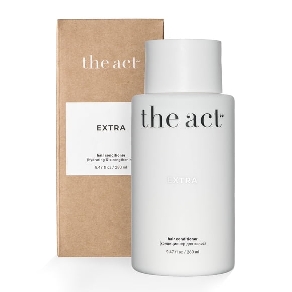 Acondicionador de cabello The Act Extra para todo tipo de cabello - Hidratación y nutrición profunda para cabello seco dañado y tratado con color - Restaura la fuerza con proteínas vegetales para muje