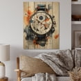 thumbnail image 2 of Designart "Minimalist Beige Watch I" Fashion Print on Natural Pine Wood, 2 of 5
