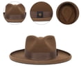 thumbnail image 2 of Yokua Wide Brimmed Fedoras Cowgirl Hat Western Top Hat for Boy Man Adults Hat, 2 of 17