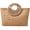 Khaki, variant on Straw Beach Bag for Women Summer Woven Beach Tote Bag Shoulder Handbags Boho Bag