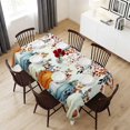 thumbnail image 6 of Orange Blue Pumpkin Fall Table Cloth Waterproof Tablecloths, Thanksgiving Eucalyptus Leaves Tablecloth Dining Table Cover for Kitchen Party Tabletop Outdoor, Rectangle Tablecloth 54x108 Inch, 6 of 9