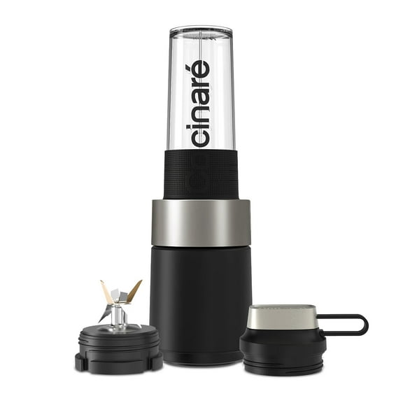 Cocinare Mélangeur à Smoothies Portable 1100 W, Gobelet 16 Oz pour Smoothies, Shakes, Fruits Surgelés, Glace, Noix (Noir)