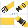 thumbnail image 4 of 2" x 6.5' Luggage Strap Polyester Adjustable Suitcase Belt for Travel Packing Bag Closure Identify, Yellow 4 Pack, 4 of 6
