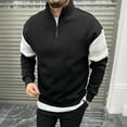 thumbnail image 2 of Long Sleeve Shirts for Men, Mens Quarter Zip Sweatshirt Loose Pull Over Western Trendy Long Sleeve Work Lightweight Casual Pullover, 2 of 5