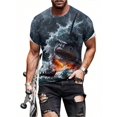 thumbnail image 2 of Men'S Summer 3D Printed Shark T-Shirt, Casual Short-Sleeved Patterned T-Shirt, Suitable For Streetwear And Fashion., 2 of 6