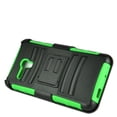 thumbnail image 3 of for 5.5" Alcatel OneTouch POP 3 FLINT Pixi Glory Case Belt Clip Holster Phone Case 2 Kick Stands Hybrid Armor Shock Bumper Cover Green, 3 of 4