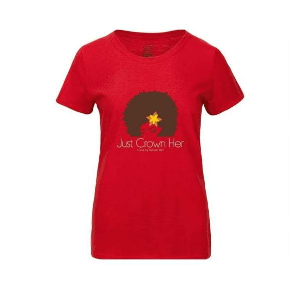 Just Crown Her Design Red X-Large  T-Shirt