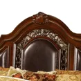 thumbnail image 4 of Traditional 2Pc Cal King Size Bedroom Set, Solid Wood Bed Frame and Nightstand, Cherry Finish, 4 of 6
