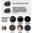 thumbnail image 2 of European Leather Works Rustic Heavy Duty Full Grain Leather Belt for Men - Size 1.53.8 cm Wide & 32" to 46" Length, 2 of 9