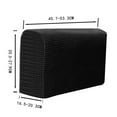 thumbnail image 4 of 2pcs Funda de Reposas de Sofá Sunnimix Funda elástica Negro, 4 of 8