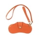 thumbnail image 3 of Estuche para gafas de sol, bolsa para gafas con correa para la muñeca, correa para el cuello, botón a presión portátil Naranja, 3 of 9