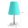 thumbnail image 4 of Porch & Den  Hogback Sand Nickel Mini Basic Table Lamps (Set of 2) Pink, 4 of 5