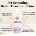 thumbnail image 3 of Champú y acondicionador probiótico para mascotas Skout Honor con aceite de aguacate y omega-3, 97% natural, sin parabenos ni sulfatos, libre de crueldad animal, 16 oz, Happy Puppy, 3 of 8