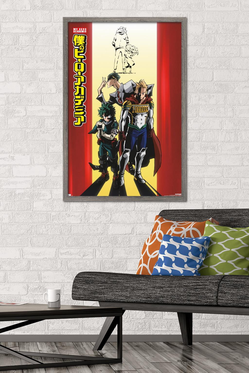 My Hero Academia: Season 4 - One Sheet Wall Poster, 22.375" x 34" Framed