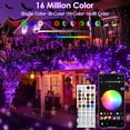 thumbnail image 2 of Luces de cadena RGB para Halloween YIQU 20 m 200 LED impermeables, 2 of 9