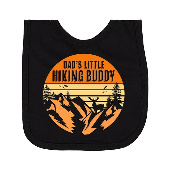 Inktastic Dad's Little Hiking Buddy Newborn Bib