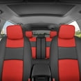 thumbnail image 3 of BDK 2-Tone PU Leather Car Seat Covers Split Bench Side Airbag Safe with Steering Wheel Cover, 3 of 7