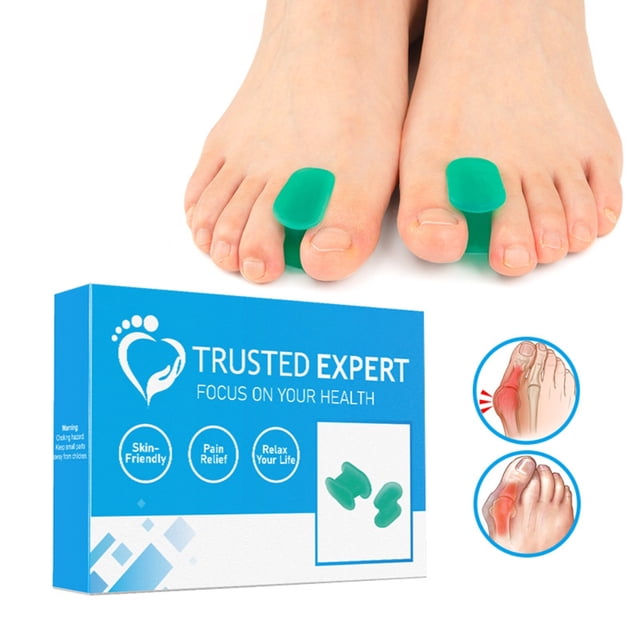 Corrector Separador De Dedos Protectores De Dedos De Silicona Corrector De Juanetes Para Deportes Senderismo Y Camping M + L 8 Pares Vogacara CE006729-00